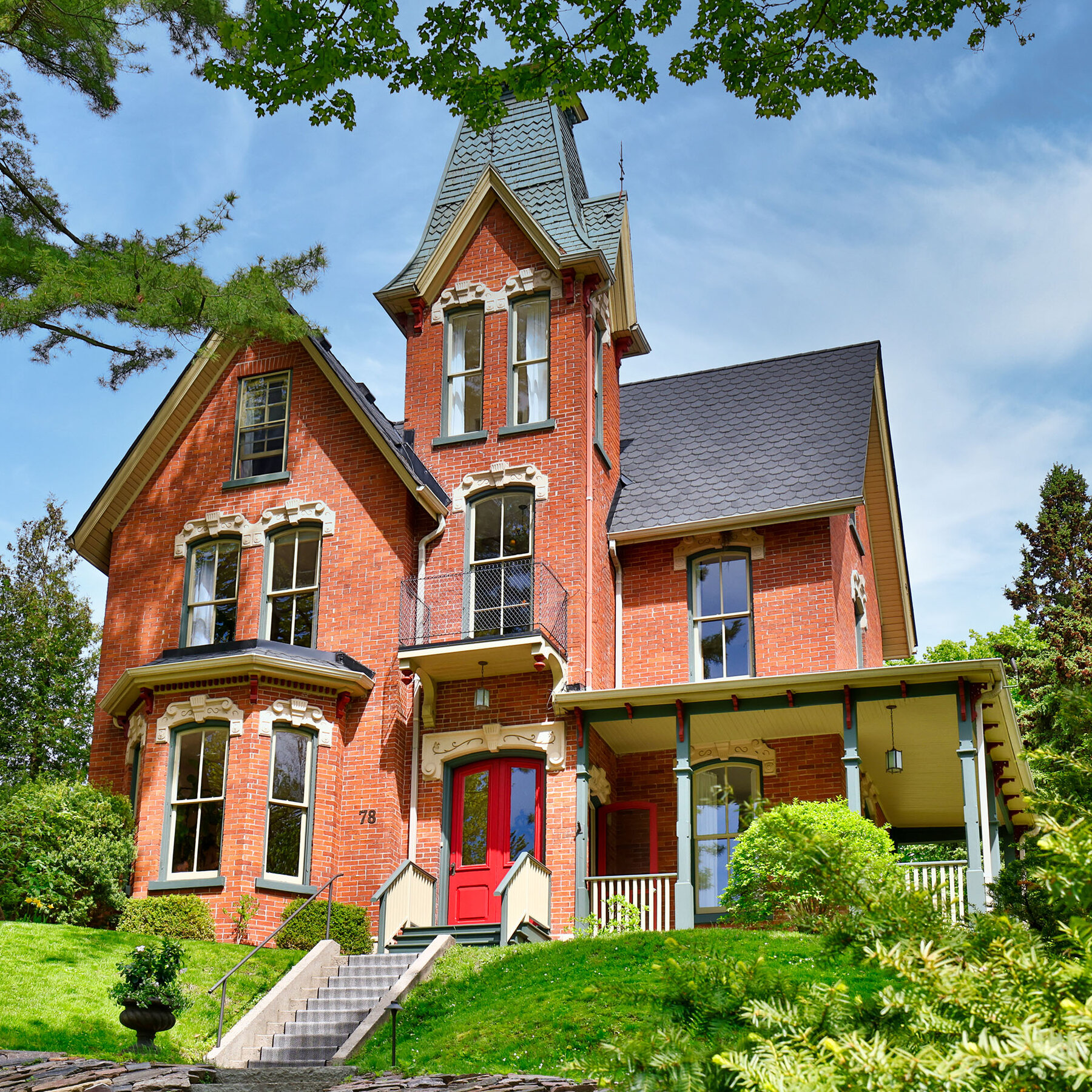 Heritage red brick Victorian home